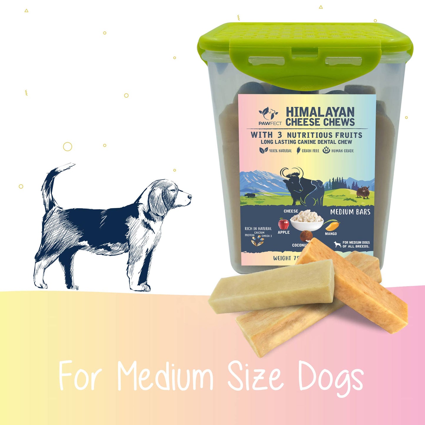 ONE Pawfect Himalayan Cheese Chew Medium