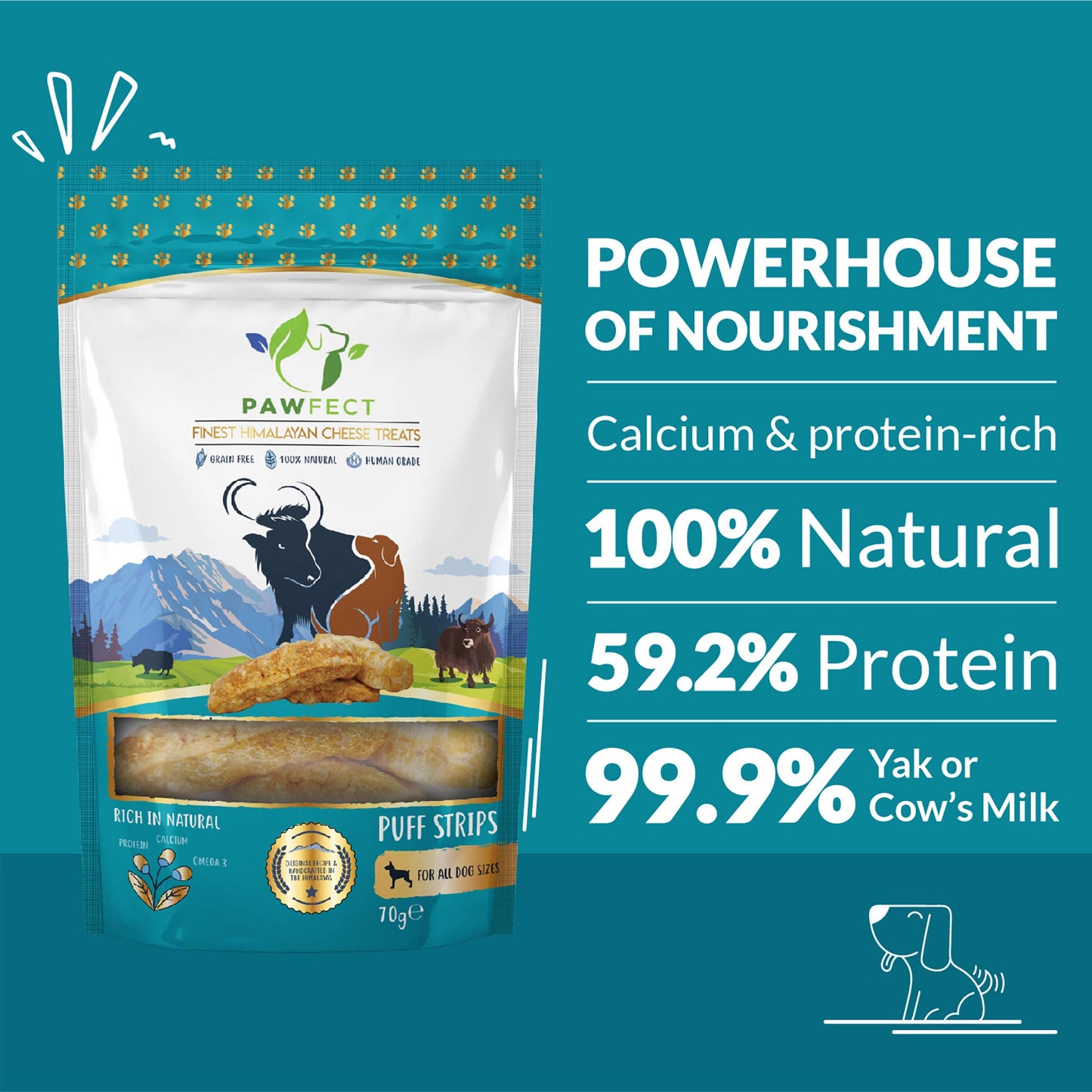 Pawfect Himalayan Cheese Puffed Strip