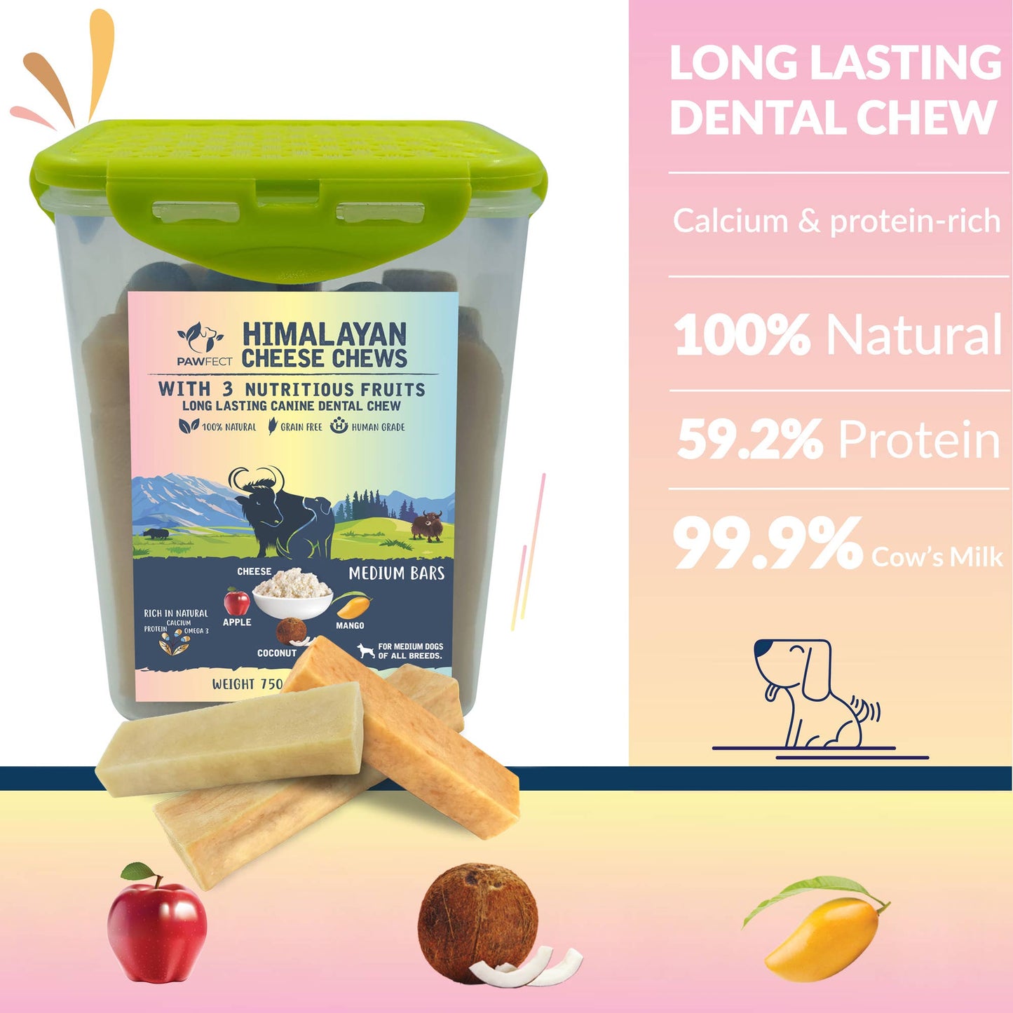 ONE Pawfect Himalayan Cheese Chew Medium